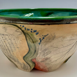 Abstract Foliage Bowl