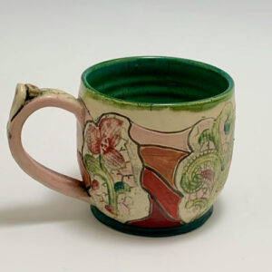 Pink and Green Mug